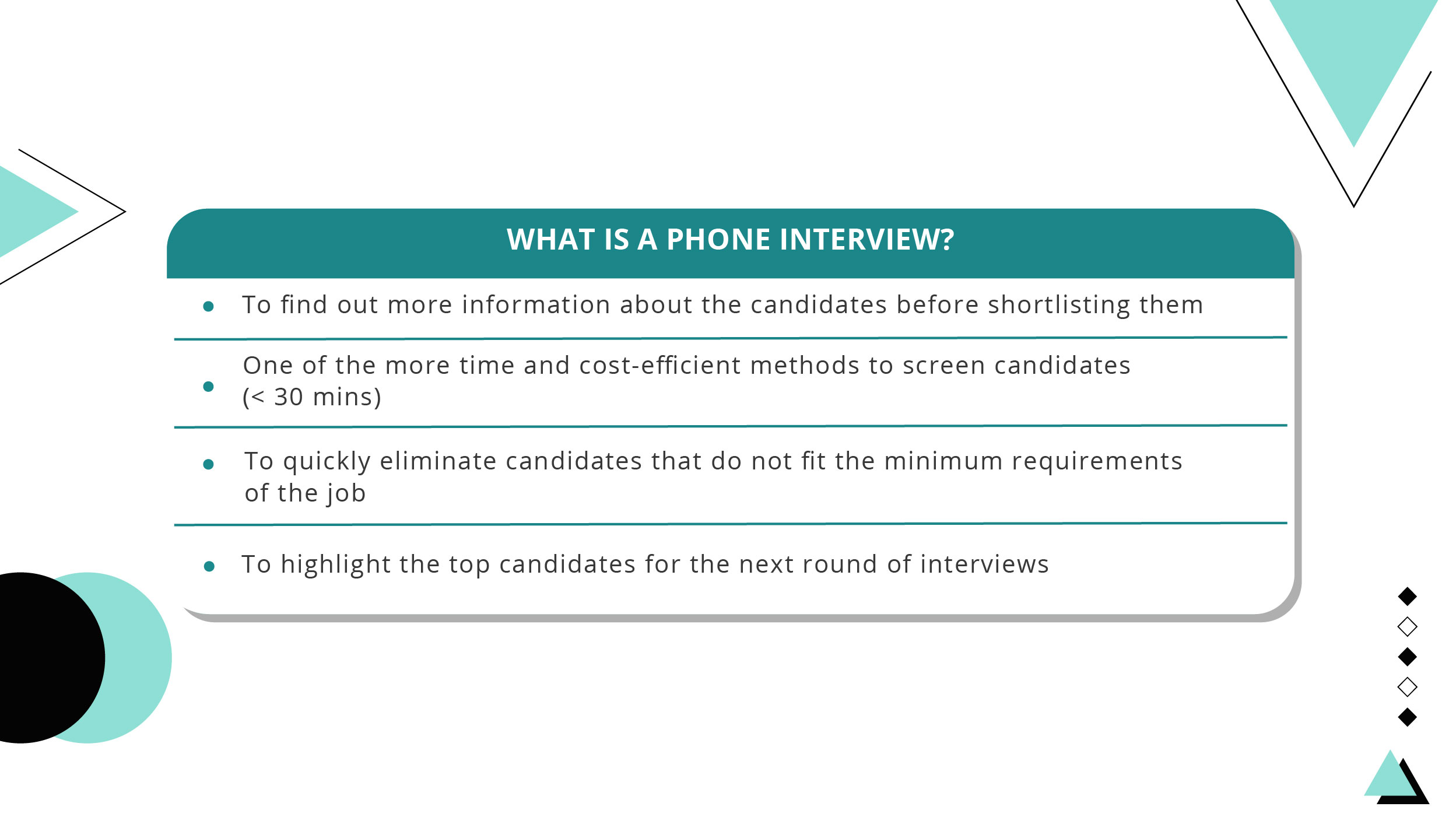 handling abrupt phone interviews_why a phone interview