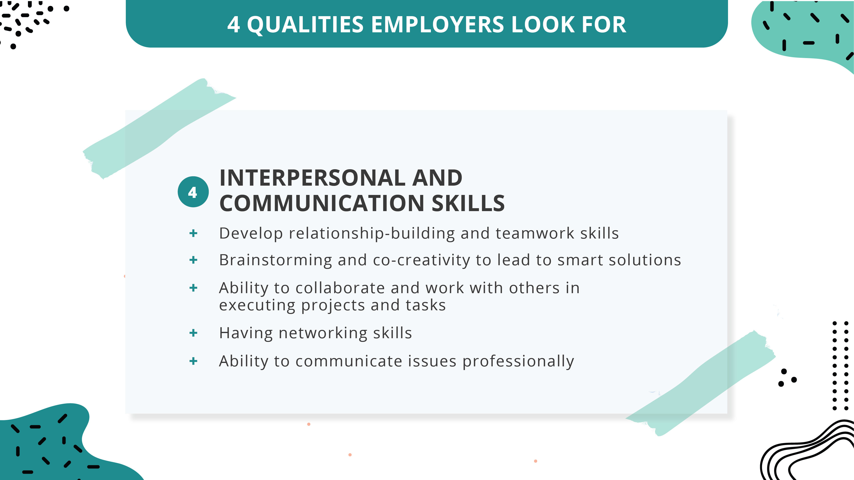 4 Qualities_04_Interpersonal and communication skills