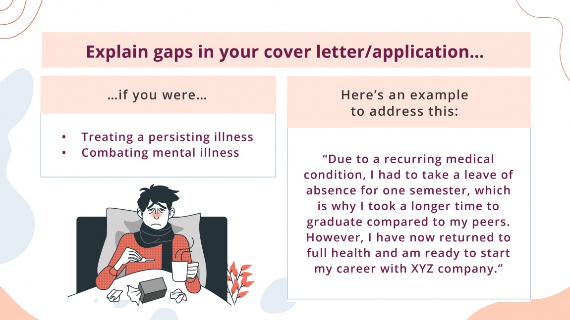 Explain gaps in your cover letter_Physical or mental illness