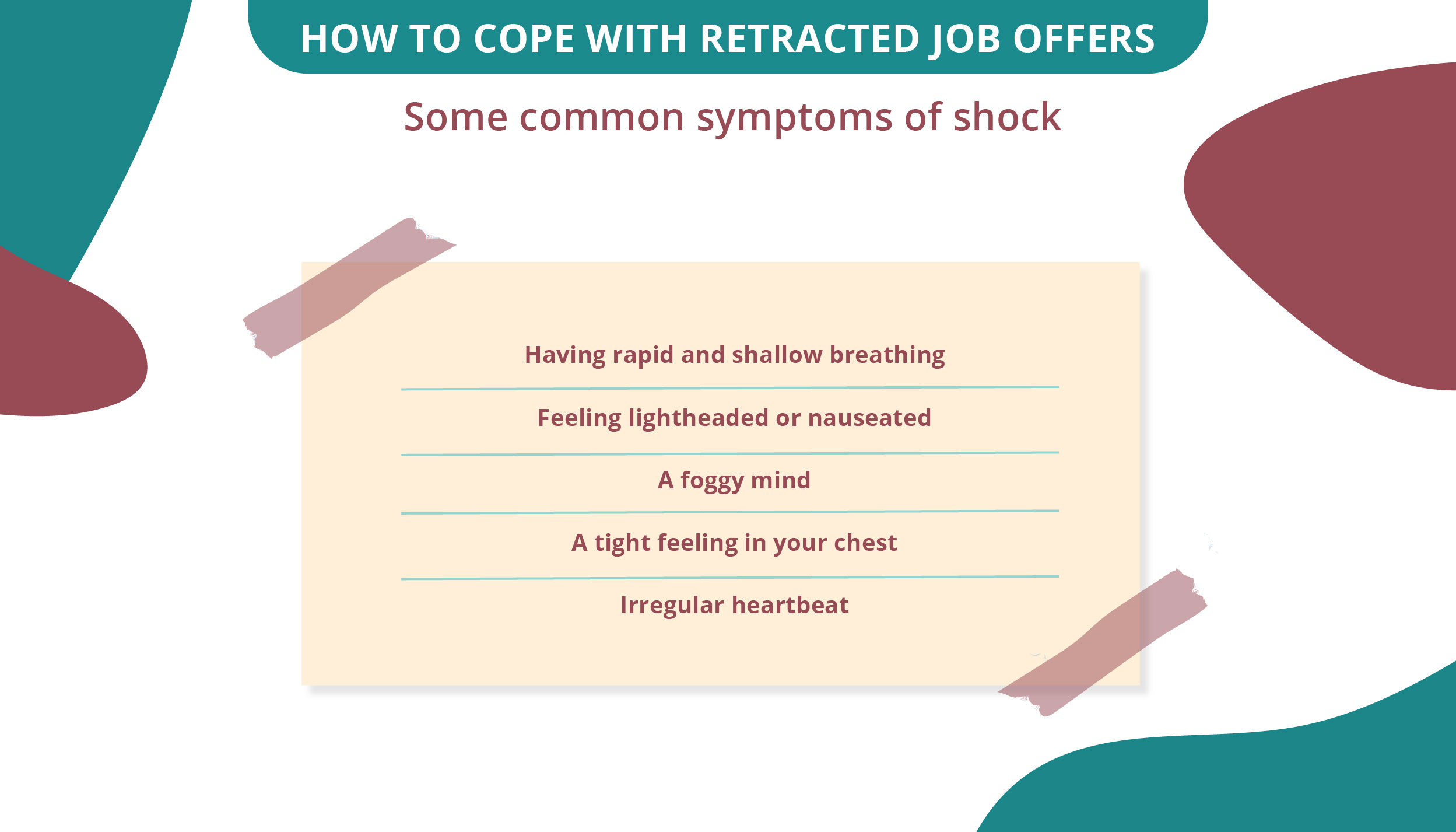 How to Cope with Retracted Job Offers_Symptoms of shock