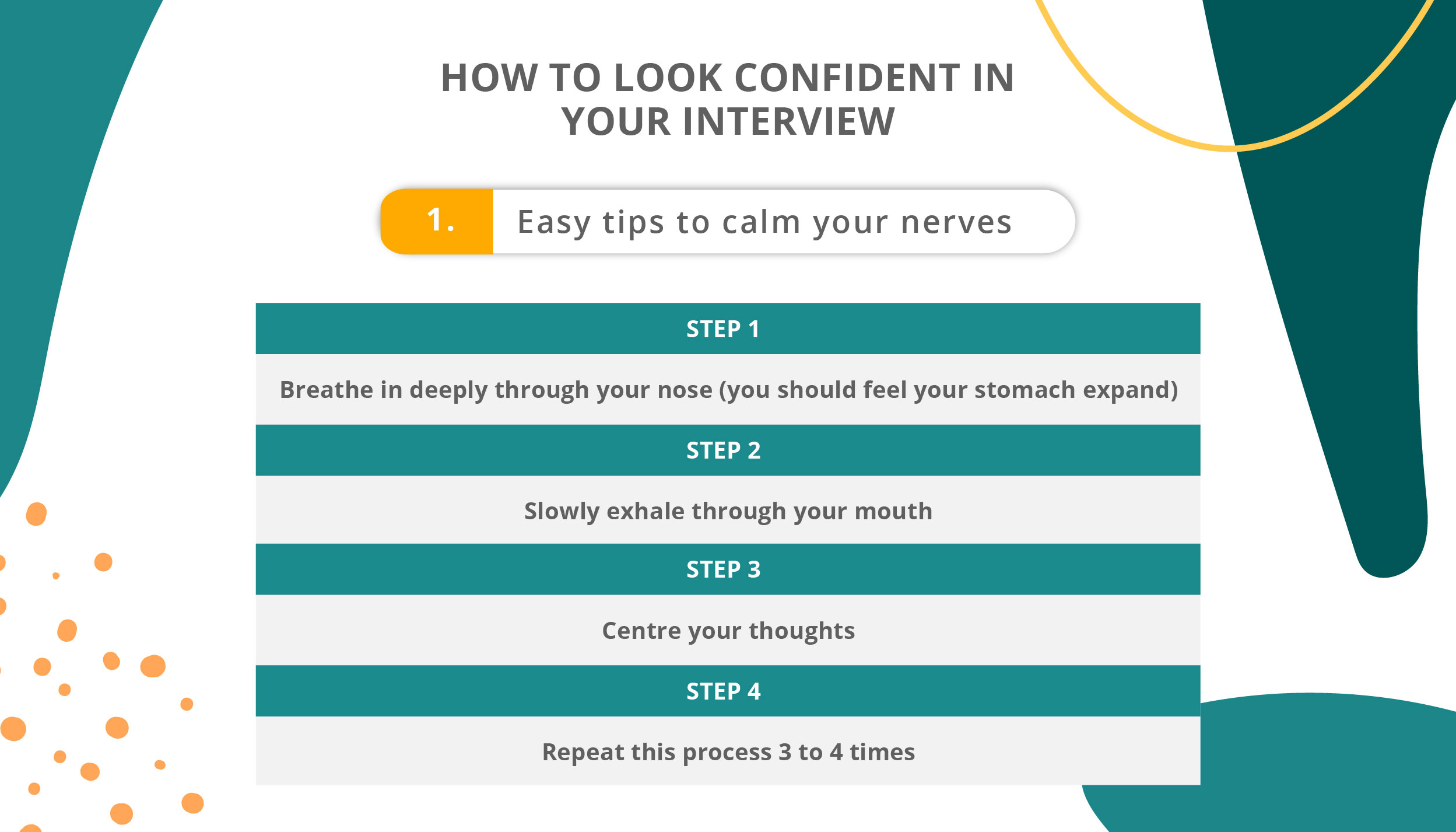 How to Look Confident in Your Interview_Take deep breaths